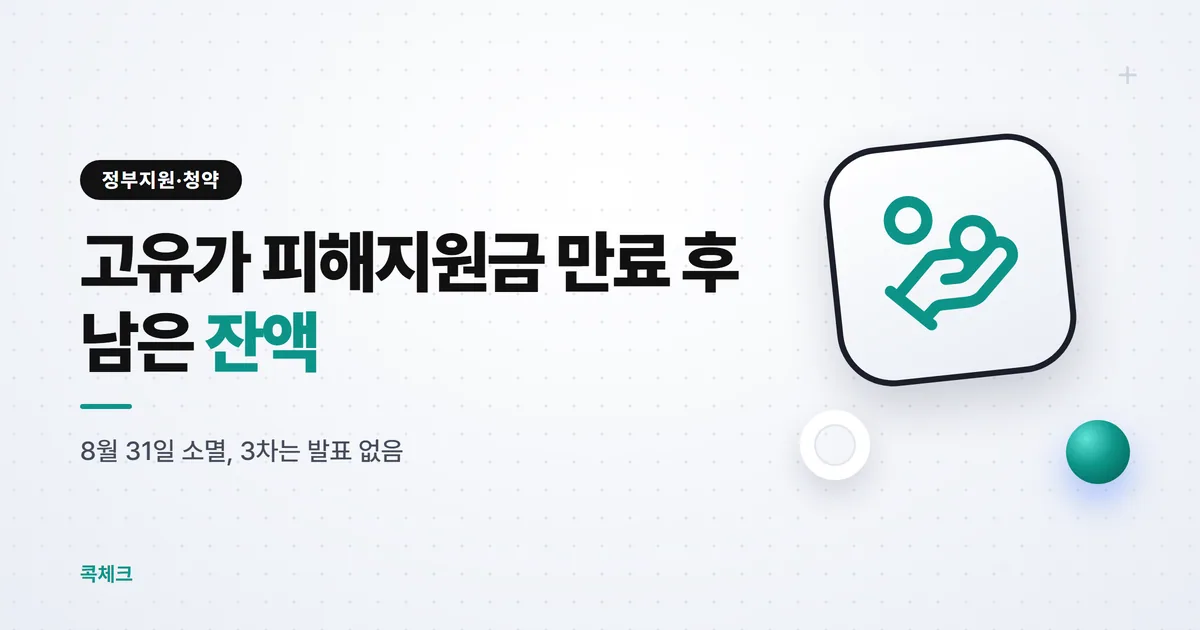 고유가 피해지원금 만료 후 남은 잔액, 3차는 나올까