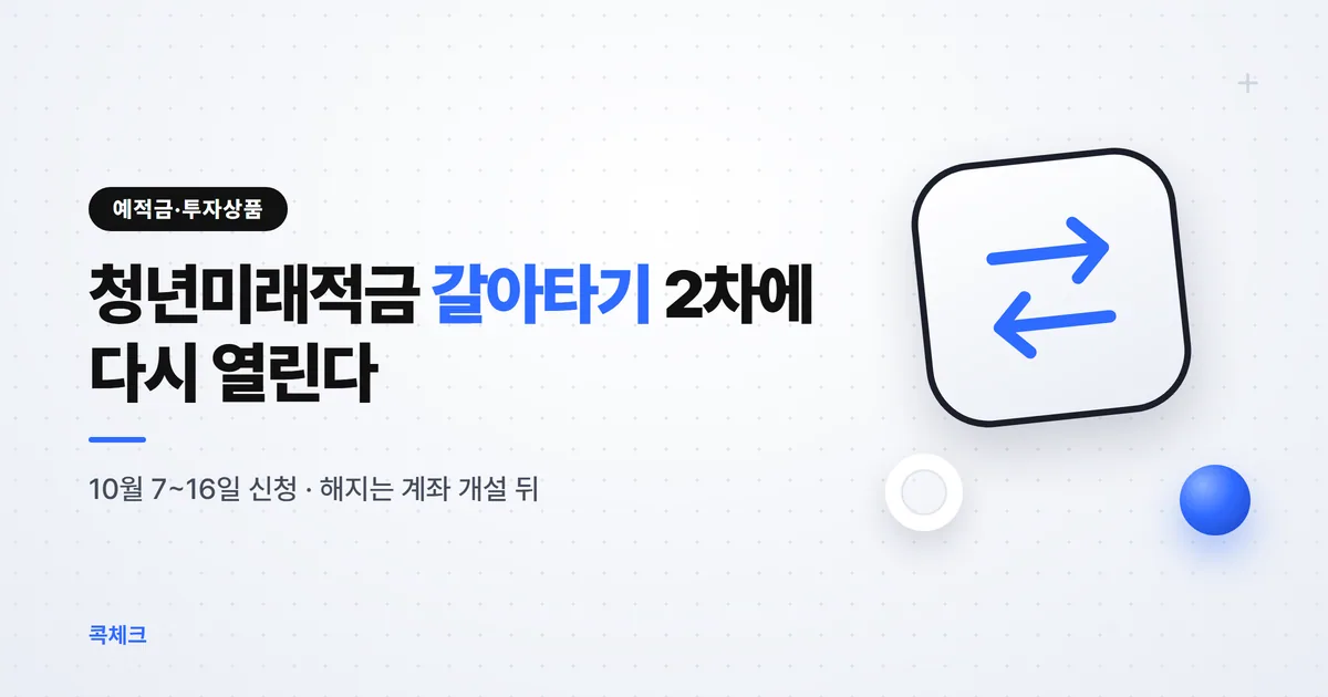 청년미래적금 갈아타기 2차 — 도약계좌 해지 순서와 소득별 기여금 비교